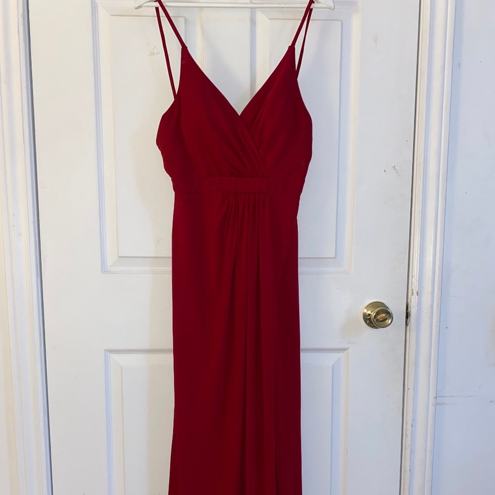 Floor Length Red Gala Dress